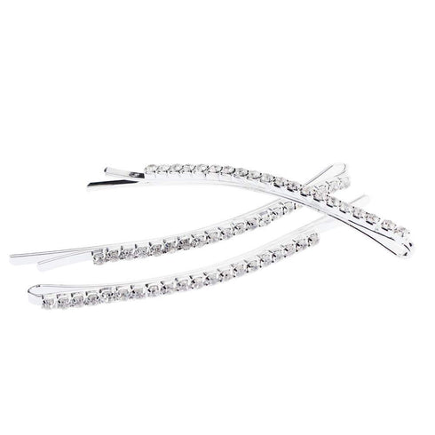Soochat 10 Pcs Rhinestone Bobby Pins - Diamond Crystal Hair Clips for Women and Girls