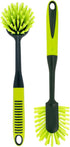 Pine-Sol Scrub Brush Set - Long Handle Cleaning Brushes with Heavy Duty Bristles