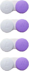 Smanzu 4 Pack Contact lens case Bulk Contact Lens Soak Storage Box Holder
