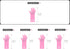 2 Pairs Reusable Waterproof Household Dishwashing Non-Slip Cleaning Latex Rubber Kitchen Gloves (Pink, XX-Large)