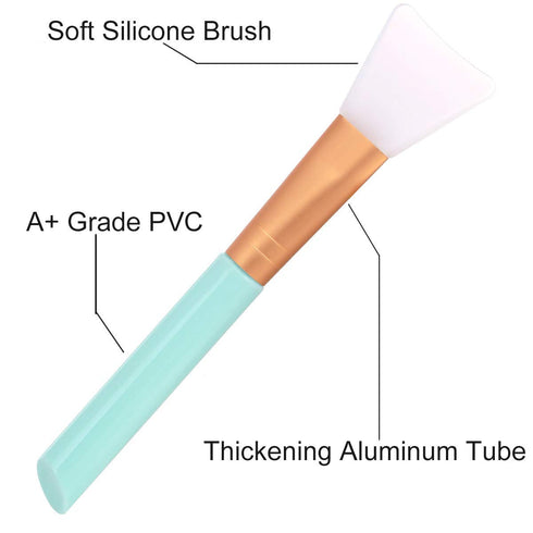 Akstore 3PCS Silicone Face Mask Brush, Soft Applicator Tool for Facial Mud Mask and Body Lotion