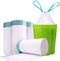WANJIAXINHUI 8 Gallon Medium Drawstring Trash Bags,Strong Garbage Bags for Kitchen Bath Bedroom