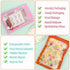 350 Pcs Holographic Bags with Front Window, 4x6 Inch Reclosable Ziplock Packing Bags, White Mylar Bags for Food Storage