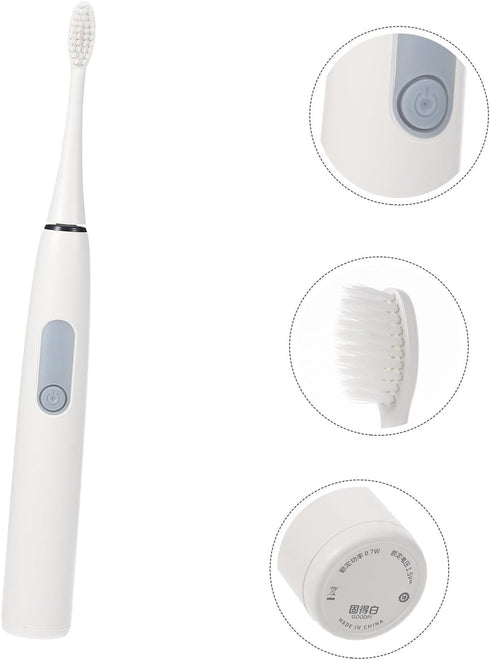 VERDANVERSE Electric Toothbrush for Adults with Soft Bristles Waterproof Button Rechargeable Battery Powered Oral Care