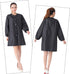 KAHOT Professional Barber Smock Stylist Jacket Cosmetology Uniform Hairdressing Cape Workwear Coveralls (Black, XL)