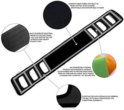 Transfer Board Patient Lift Gait Belt Transfer Sling for Handicap Bariatric Patient Care Safety Mobility Aids