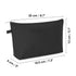 WANDF Cosmetic Bag for Women, Mini Makeup Organizer Pouch, Water Resistant Gift for Girls (Pure Black)