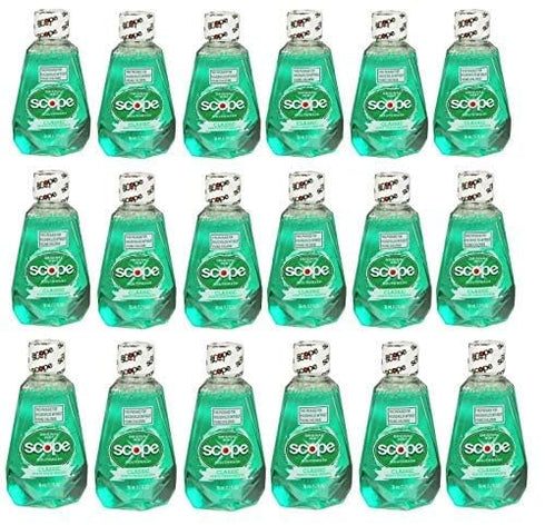 Somall Scope Mouthwash, Original Mint, Travel Size 36ml/1.2oz (18)