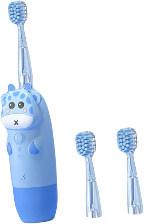 Childrens Electric Toothbrush USB Sonic Vibrates Toothbrush Ergonomic Design Shape with Brush
