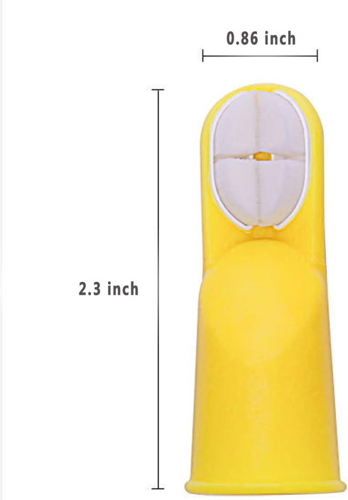 Finger Toothbrush for Toddlers 1-3, Soft Silicone Infant Oral Cleaner with Travel Case, 2 Pcs