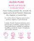 Rose Lip Balm Collection, Vegan Set, Beeswax Free, with Organic Jojoba & Avocado Oil, 3 Tube Set