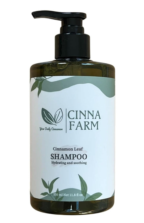 Shampoo from cinnamon leaves extraction, hydrating and soothing, natural ingredients, color safe, no artificial flavors