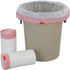 Hespama 2.6 120 Counts, Gallon Small Trash Bags Drawstring, White Bathroom Garbage Can Liners