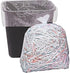 50 Small to Medium 24" x 24" Clear Garbage Bags, 7-10 Gallon Commercial Trash Can Liners, Bulk Plastic