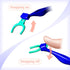 Kids Evolutionary Clean Flossers - Kit of Refills Plus Handle for Children Ages 3+ (Green Handle + 120 Refills)