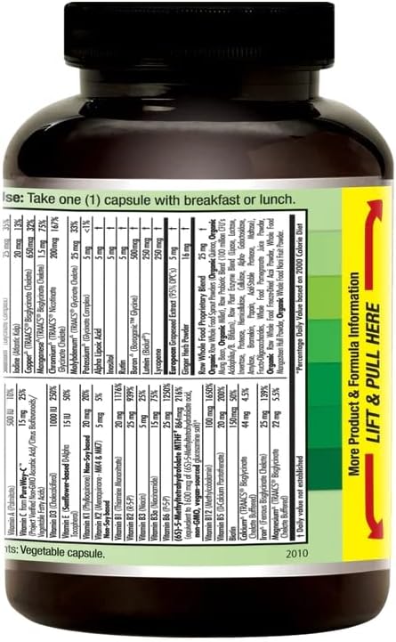 EMERALD LABS Prenatal 1-Daily Multi - Prenatal Multivitamin with Methylated Folate, Iron, 60 Vegetable Capsules