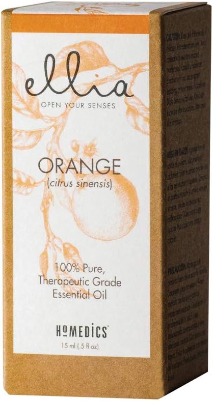 15ml Ellia Orange Essential Oil Diffuser | 100% Pure, Therapeutic Grade