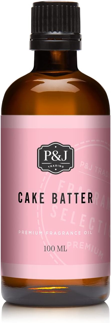 P&J Trading Cake Batter Scented Oil 100ml - Fragrance Oil for Candle Making, Soap Making, and Diffuser Use.