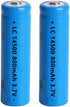 2 Pack 14500 Battery 800mAh AA Size Rechargeable Lithium Battery Pack 14500/800mAh/3.7V
