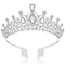Makone Silver Princess Crown for Women, Crystal Crown for Bridal, Wedding, Pageant, Birthday, Party
