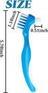 GXXMEI 12PCS Set Double Bristle Denture Toothbrush for Effective Cleaning