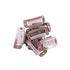 YANTAISIYU 24 pcs/lot 32mm 9-teeth Metal Hair Clip with Rubber Snap Clips for Hairpiece Wig Accessories (Light Brown)