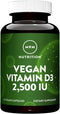 MRM Nutrition Vegan Vitamin D3 2,500 IU | Bone + Immune Health | Supports Calcium Absorption | 60 servings
