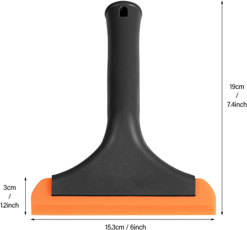 Gomake Small Silicone Squeegee, Auto Water Blade for Shower Glass Door, Window, Mirror, Bathroom, Countertop Cleaning