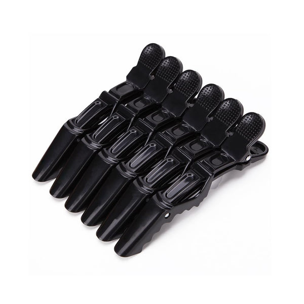AKOAK 6 PCS Professional Anti-Slip Crocodile Clip, Large Styling Hair Clip for Women