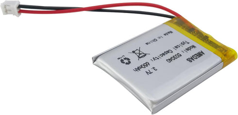(2 Pack) 503040 Battery 3.7v 650mAh Lipo Battery, Compatible Replacement for Multiple Devices with JST Connector