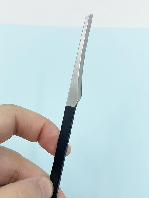 Professional Pedicure Knife Tools, Stainless Steel Foot Dead Skin Scraper, 3Pcs Black Scrubber