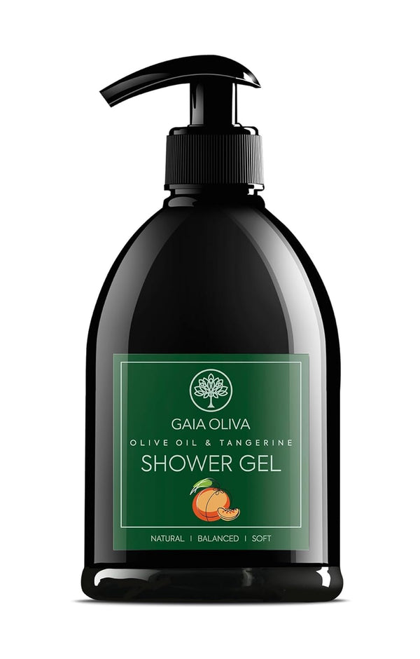 Liquid Shower Gel Olive Oil Moisturizing, Bath Body Wash, Bottle 16.9 FL OZ (16.90 Fl Oz (Pack of 1), Tangerine)