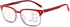 LBAYOHO Progressive Multifocus Reading Glasses for Women and Men, Blue Light Blocking, 100% UV Protection, Red 1.5X