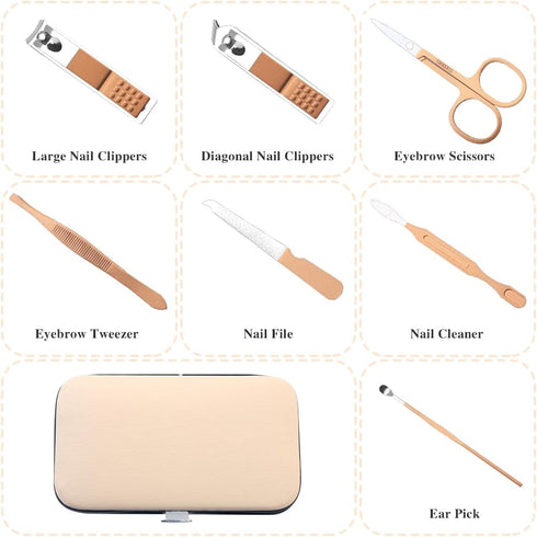 Nail Clipper Set,Nail Kit,Nail Care Kit,Nail Kits for Women Girls,Manicure and Pedicure Kit,Nail Tools,Manicure Set,Manicure Kit for Women,Grooming Kit,Travel Essentials,Christmas Stocking Stuffers