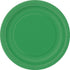 Luxurious Emerald Green Solid Round Dinner Plates, 9" (Pack of 16), Elegant Design