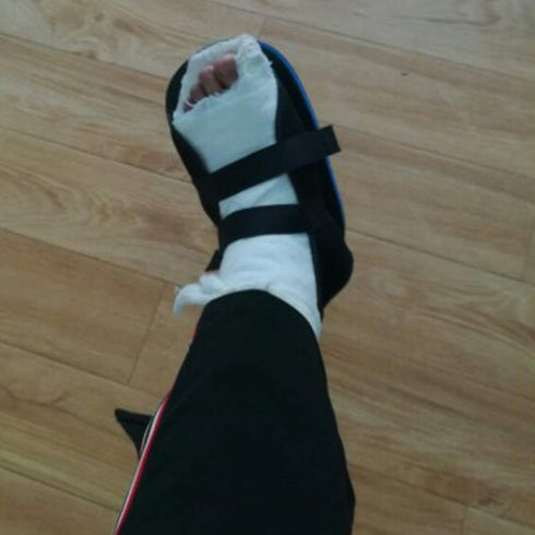 Medical Open Toe Plaster Cast Shoe, Postoperative Recovery Walking Shoe for Ankle Brace Stability