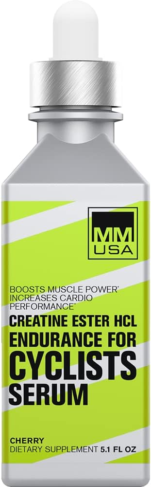 Cyclist-Optimized Creatine Serum, Cherry, 5.1 Fl Oz, Boosts Cycling Performance, Energy, Endurance & Focus