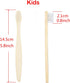 10 PCS Kids Bamboo Toothbrushes Soft Bristles Wooden, Natural Biodegradable BPA Free Eco-Friendly (White)