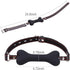 Silicone Dog Bone Mouth Gag - Adjustable Bondage Restraint for Couples