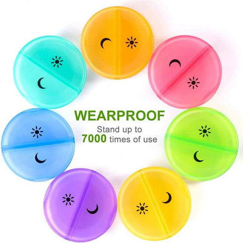 INKULTURE 07 01 Portable Medicine Organizer Box Tablets Container Case Travel Pill Box For days | Multicolor | Pcs