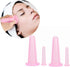 Natural Silicone Massage Cup, Anti Cellulite Facial Cupping Therapy for Face, Neck, Body, Anti-Aging Beauty Tool (Pink)