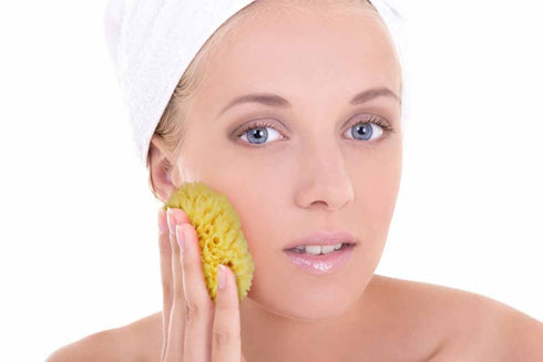 Real Natural Sea Sponges Multipack, 5pc Spa Gift Set for Bath Shower Facial Cleansing