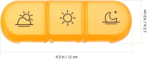 TOPPERFUN 21-Compartment Rainbow Weekly Pill Organizer Portable Plastic Medicine Storage Box with Flip Lid for Travel