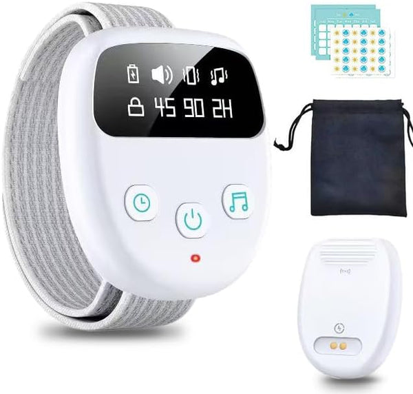 Lultrloyra Wireless Bedwetting Alarm for Children and Adults, Rechargeable Bed Wetting Alarm for