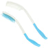 Long Reach Handled Comb and Hair Brush Set for Elderly, Hand-Disabled (Blue) - No Need to Lift Hand