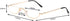 Half Frame Reading Glasses - Half Moon Readers with Spring Hinge for Men and Women