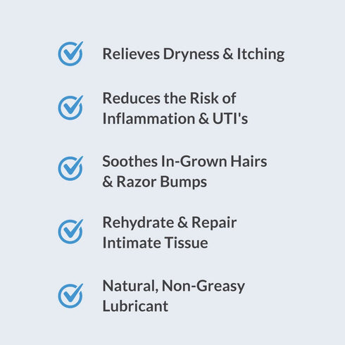Organic Coconut Oil Intimate Wipes Sensitive Skin Feminine Wipes, Biodegradable, Individually Wrapped, Moisturizing