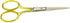 Professional Grooming Scissors - Stainless Steel Fine Straight Curved Tip Scissors for Facial Hair Removal, 3.5”