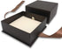 N'icePackaging 1 2-Piece N - Qty Elegant Chocolate Brown Pendant Jewelry Gift Box w/Cream Insert a pre-affixed Light
