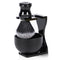 Je&Co Men's Shaving Brush Set - 3 in 1 Synthetic Brush with Steel Bowl and Acrylic Stand